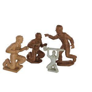 Pecos Rubber Toy Soldier Cowboy Figure Lot Marx Soldier Holding Missile